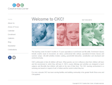 Tablet Screenshot of creativekidscorner.org